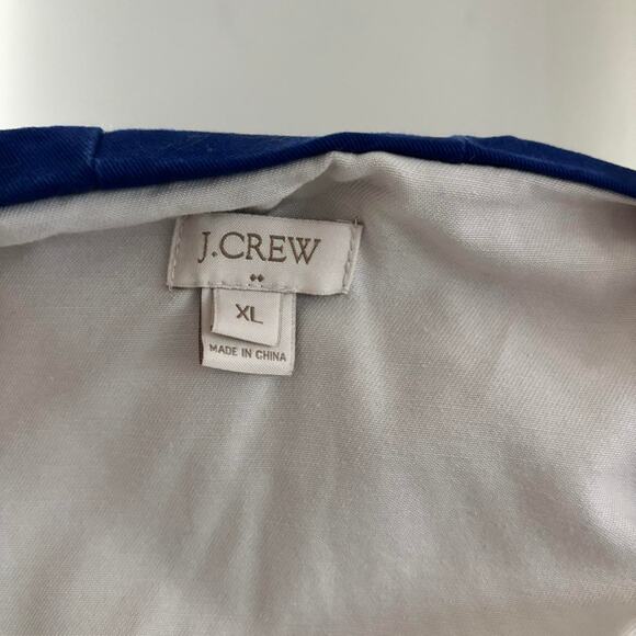 J.Crew Nautical Sailing Jacket Women's XL Colorblock Hooded 100% Cotton - Picture 3 of 8